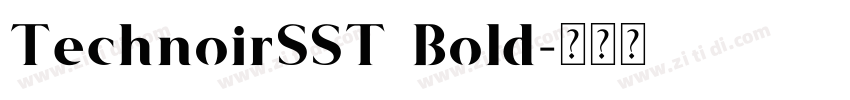 TechnoirSST Bold字体转换